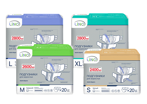 Подгузники для взрослых дневные LINO 20 шт. р.L 